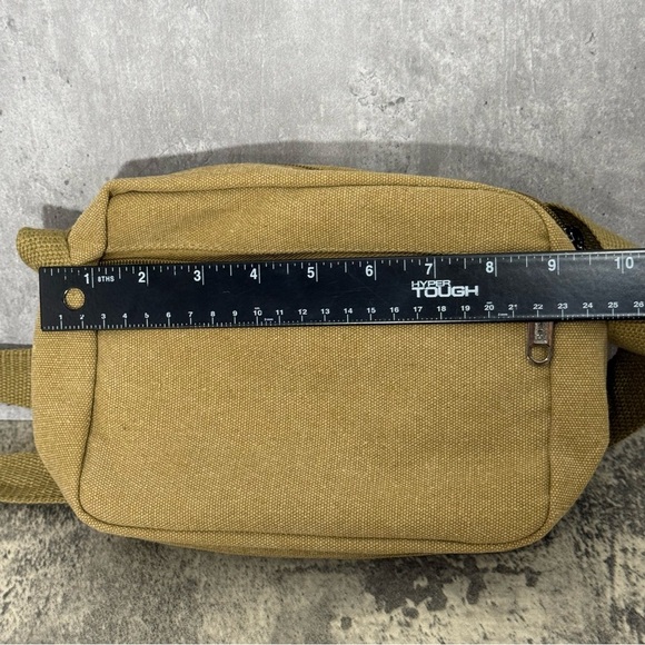 Gearonic Mens Tan Canvas Crossbody Shoulder Bag - Picture 8 of 8